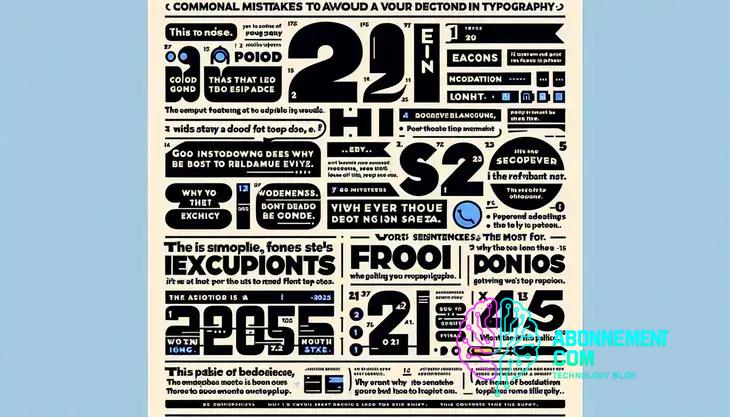 Typography Mistakes to Avoid in 2025