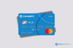 Carta BCC Classic blu con design a linee curve, logo CartaBCC e simbolo Mastercard in evidenza.